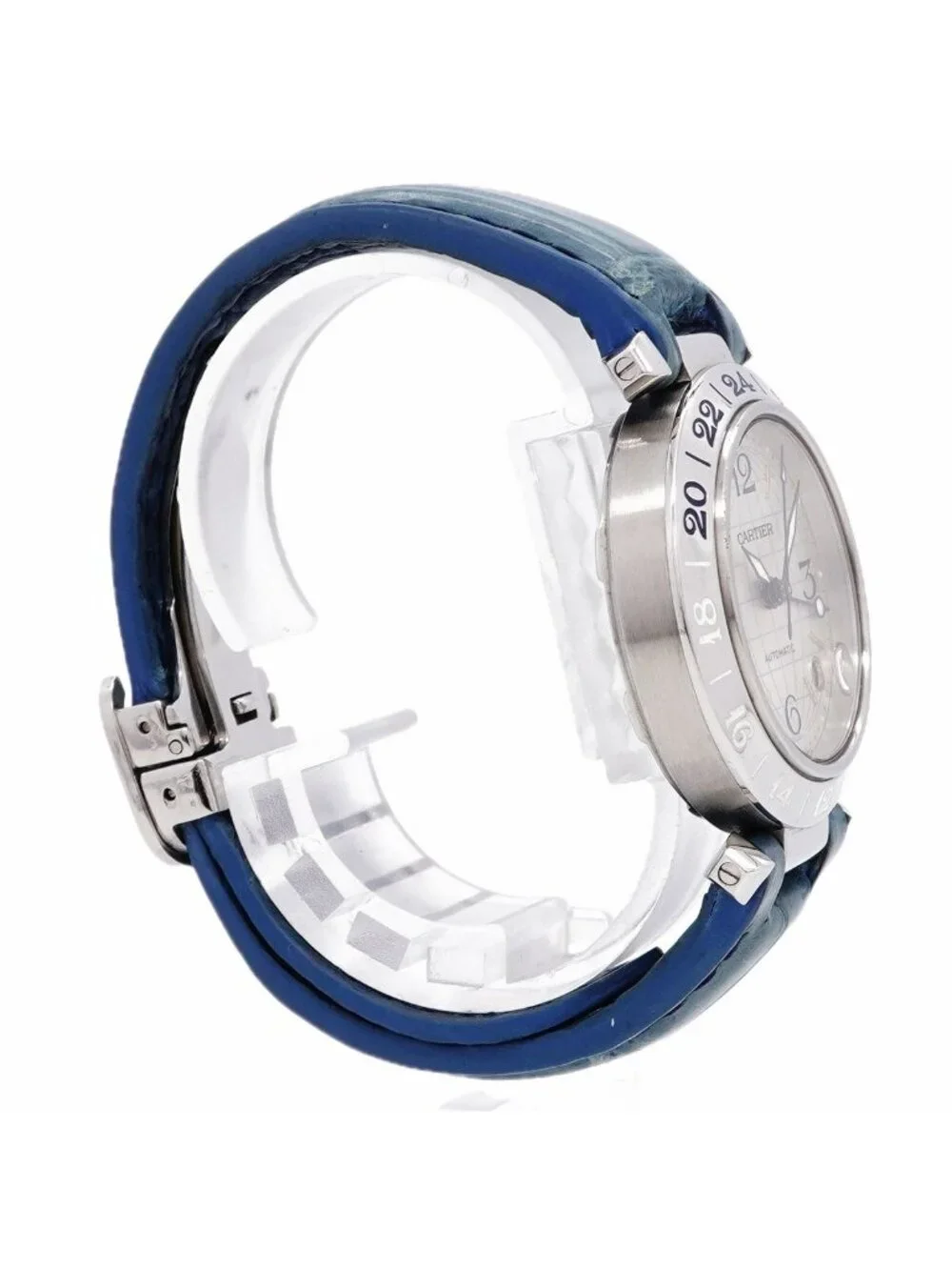 Cartier Pasha C Meridian GMT Silver Dial Watch